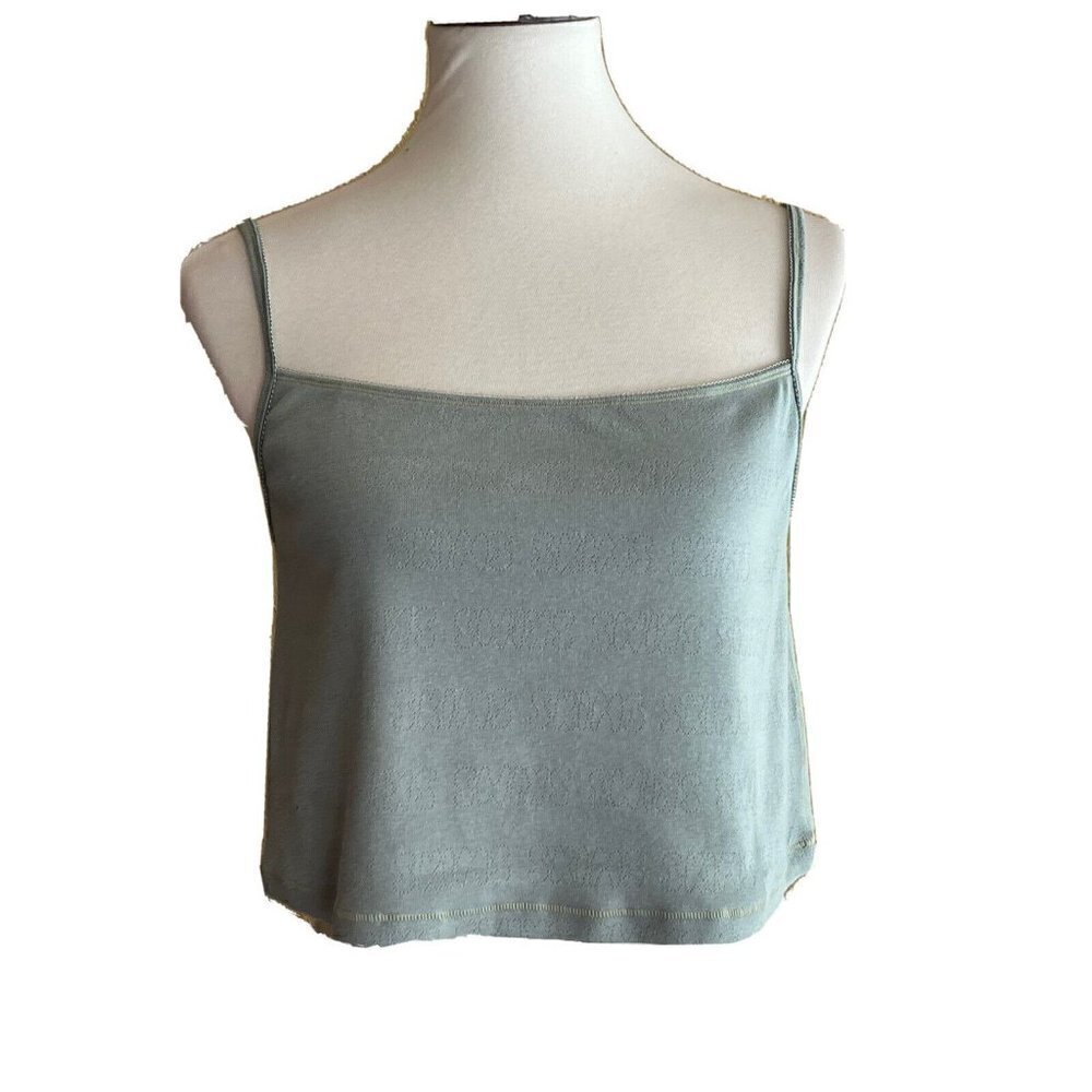 SKIMS Stretch Logo Pointelle Strappy Straight Neck Camisole Top Size 3X - Picture 11 of 11
